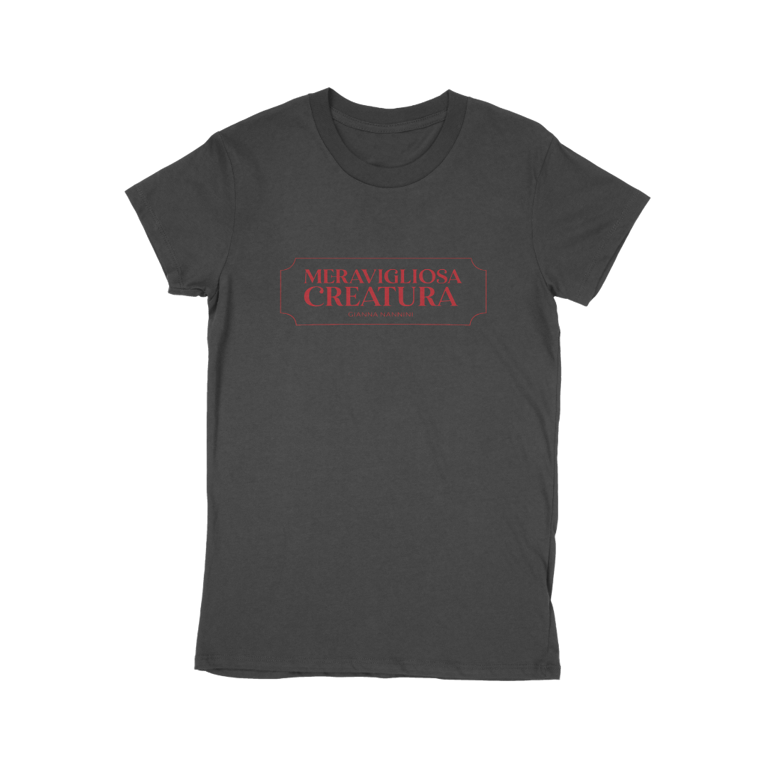 T-Shirt Logo Meravigliosa Creatura (Grigio scuro)