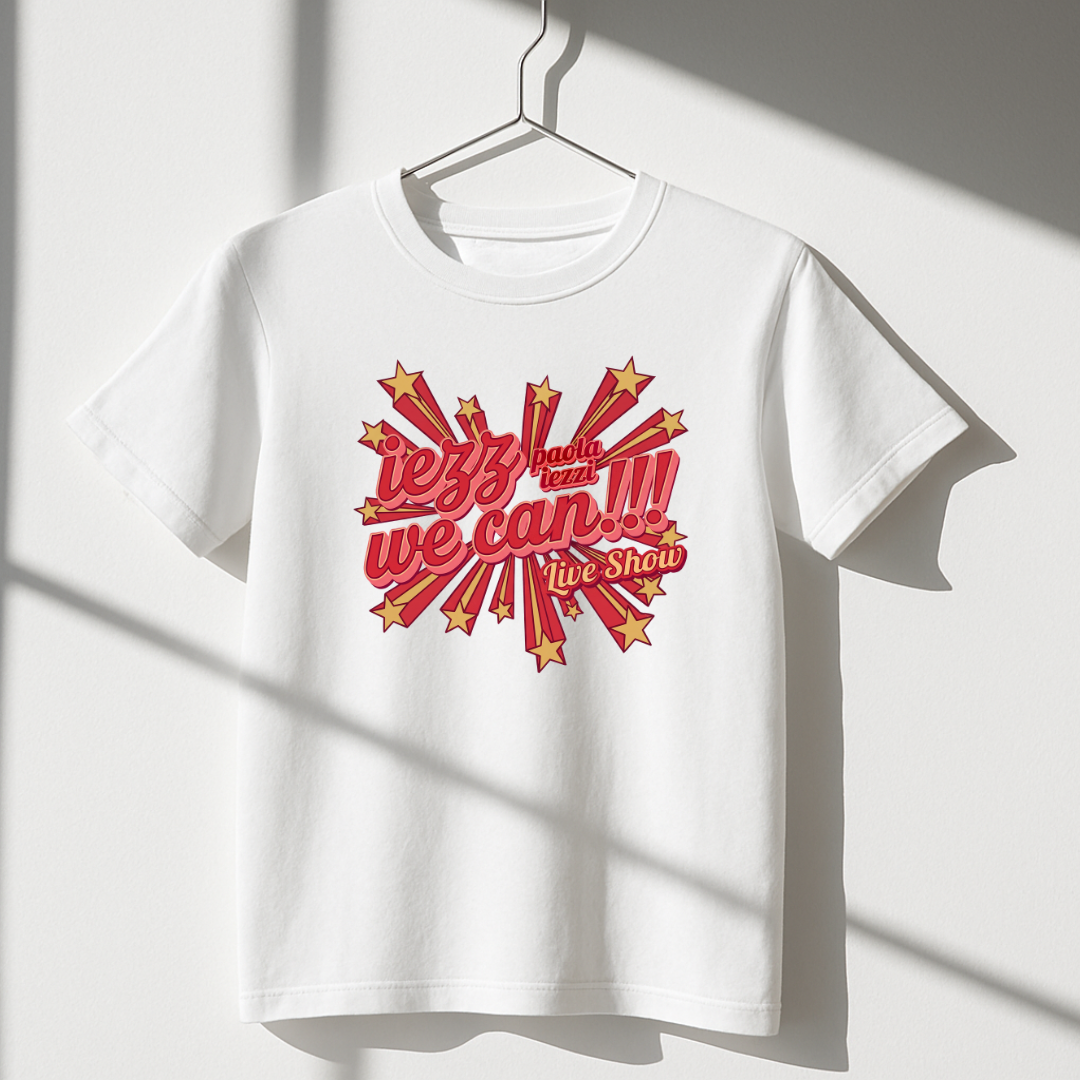 T-shirt Logo "Iezz We Can" - White