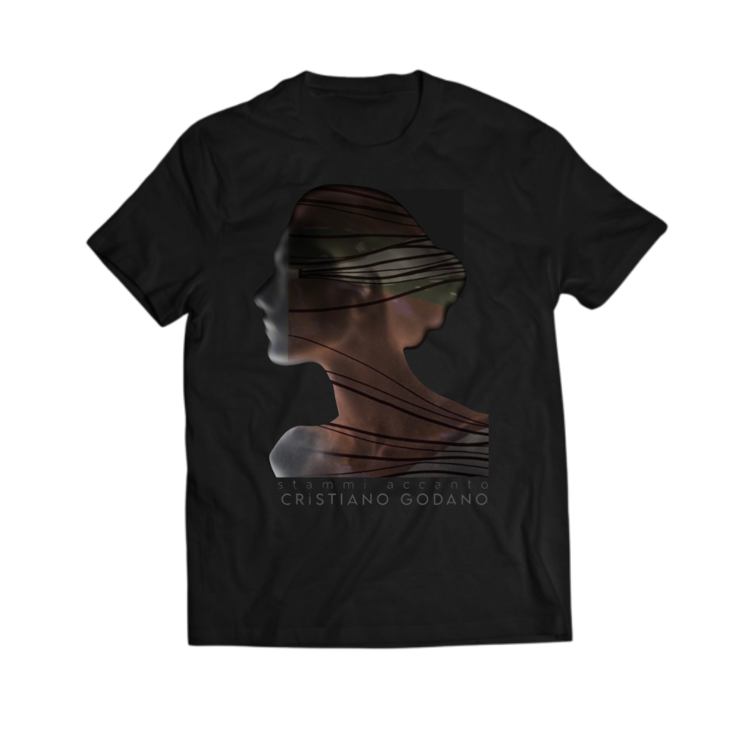 T-SHIRT “STAMMI ACCANTO” (Nera) - Cristiano Godano