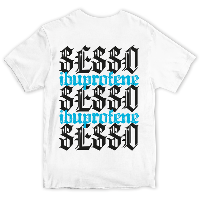 T-Shirt SESSO IBUPROFENE (bianca)