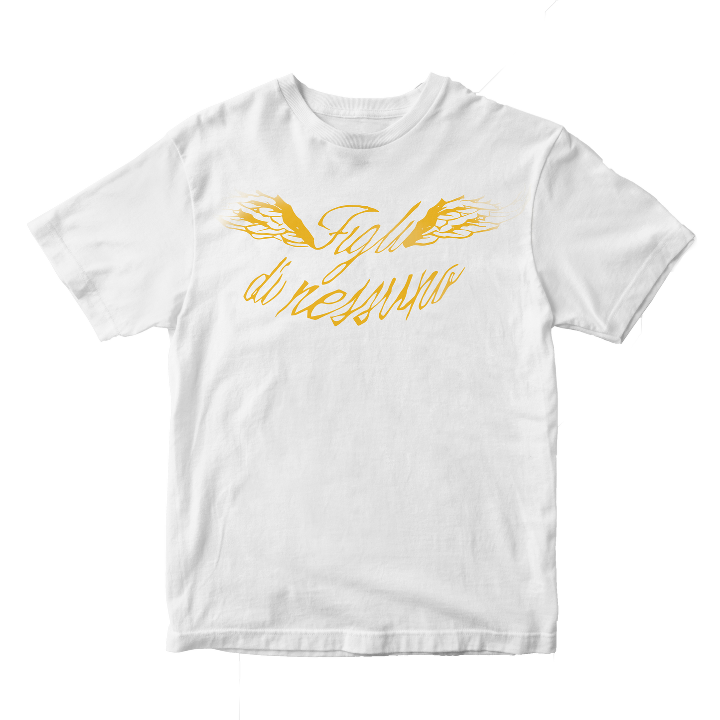 T-Shirt Figli di nessuno (bianca/oro) - Fabrizio Moro