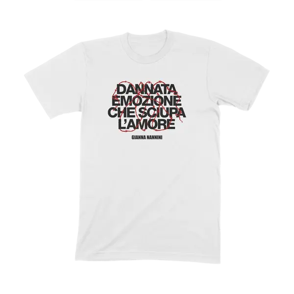 T-Shirt Filo Spinato "Dannata emozione che sciupa l'amore"
