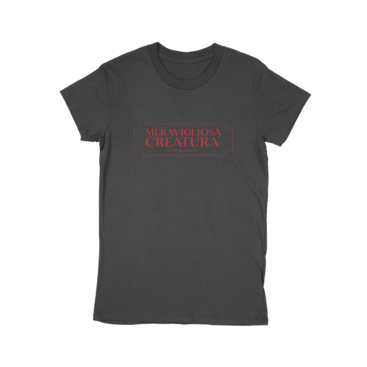 T-Shirt Logo Meravigliosa Creatura (Grigio scuro)