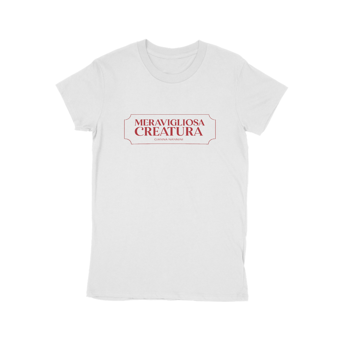 T-Shirt Logo Meravigliosa Creatura (Bianca)