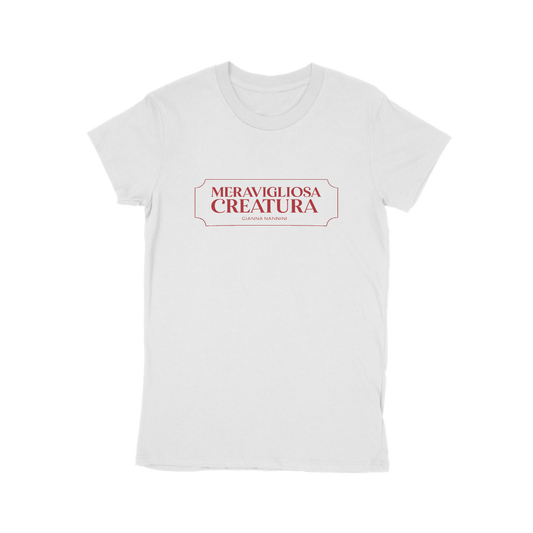 T-Shirt Logo Meravigliosa Creatura (Bianca)