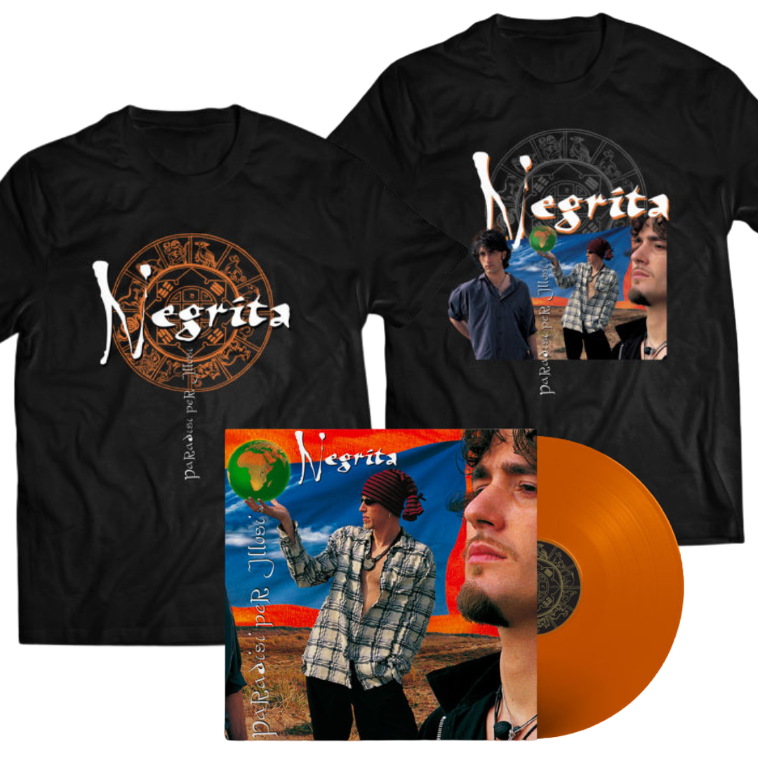 Vinile “Paradisi Per Illusi” + 2 T-Shirt PPI - Negrita