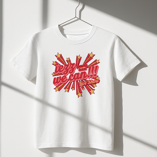 T-shirt Logo "Iezz We Can" - White