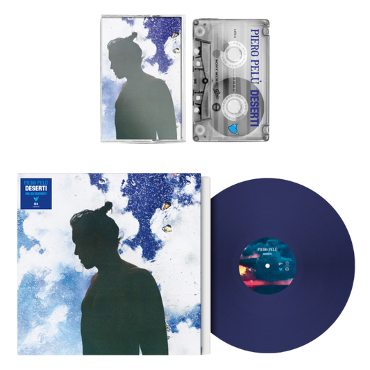 Deserti | Bundle Musicassetta + Vinile Blu Trasparente ESCLUSIVA PIEROPELU.NET
