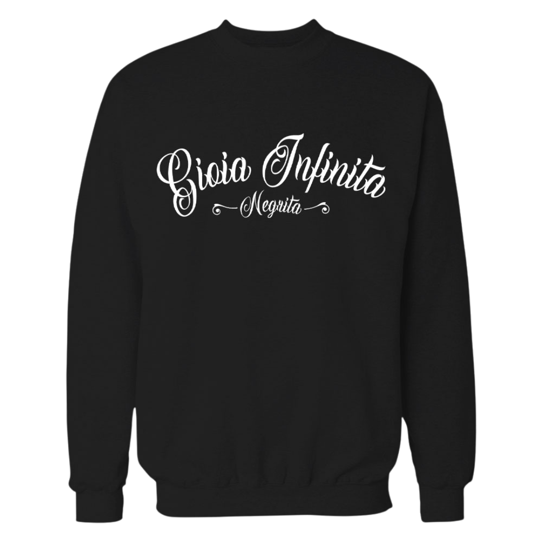 Felpa Gioia Infinita (nera) - Negrita