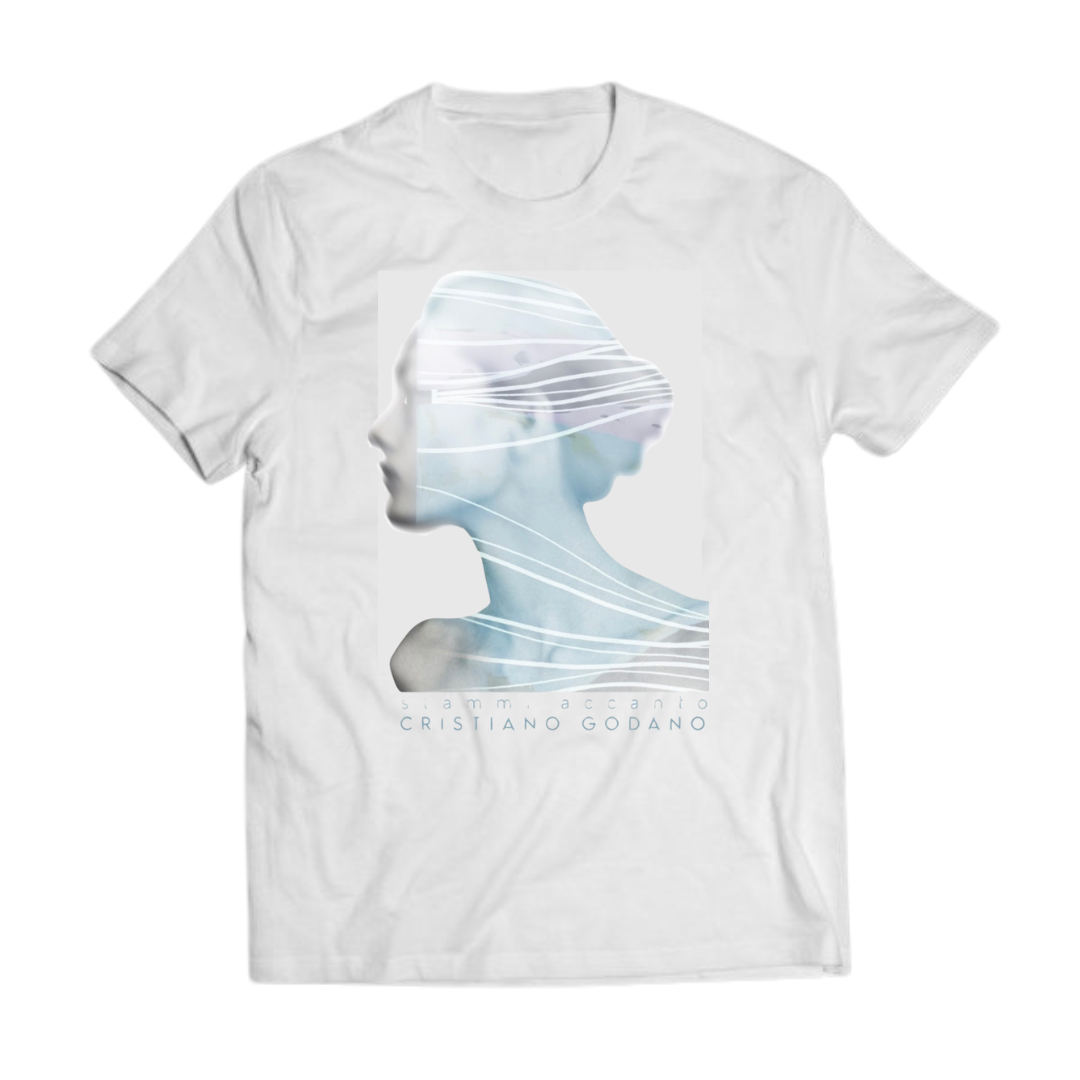 T-SHIRT “STAMMI ACCANTO” (Bianca) - Cristiano Godano