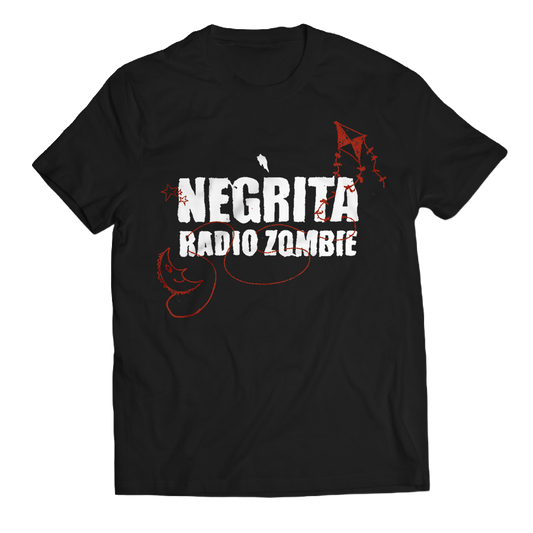 T-Shirt "Radio Zombie" (Nera) - Titolo illustrato