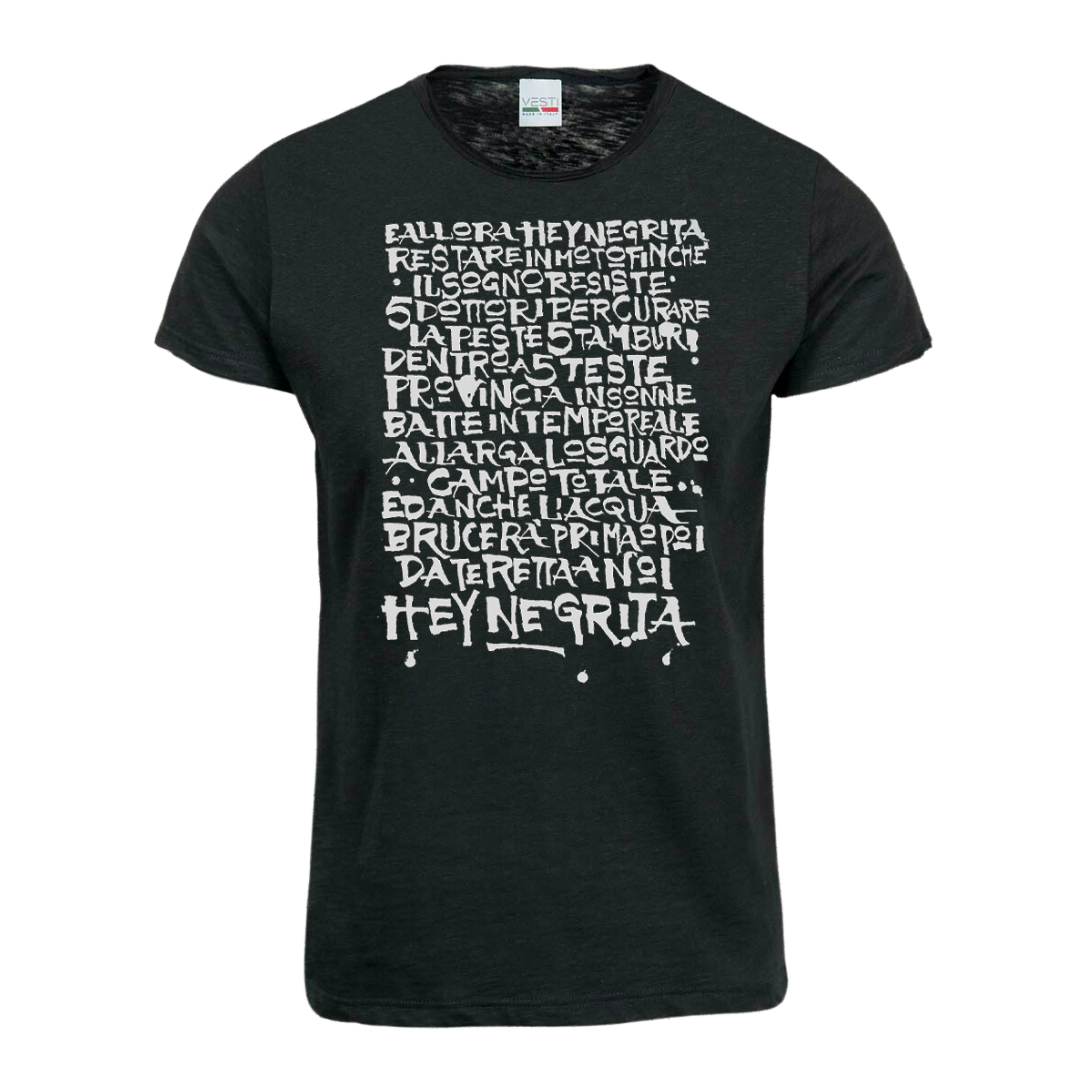T-Shirt Hey! Negrita by PAU - Negrita
