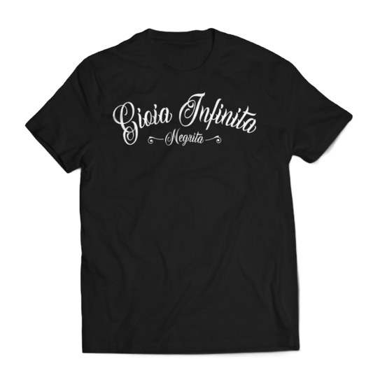 T-Shirt Gioia Infinita (nera) - Negrita