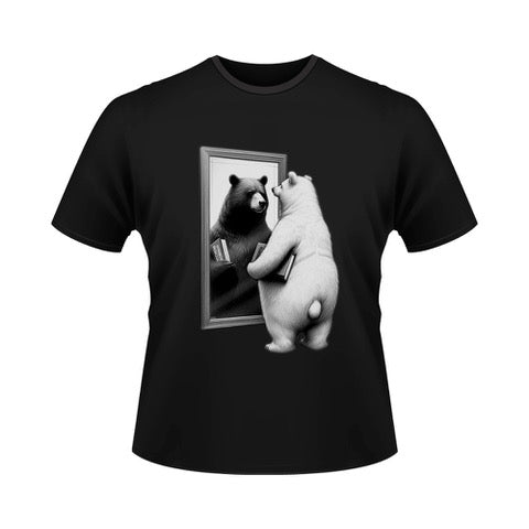 ROBERTO VECCHIONI | T-SHIRT NERA – L'ORSO BIANCO ERA NERO