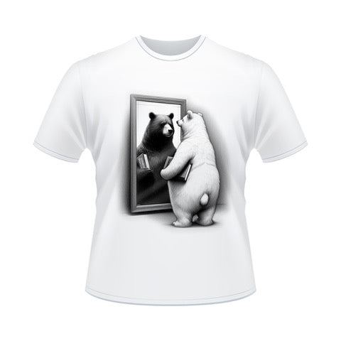 ROBERTO VECCHIONI | T-SHIRT BIANCA – L'ORSO BIANCO ERA NERO