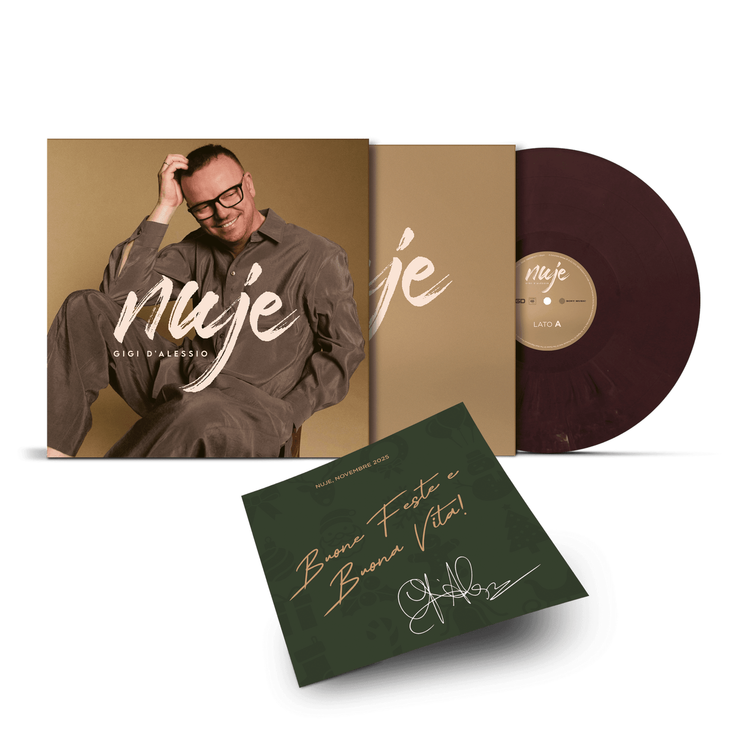 NUJE | VINILE MARMORIZZATO AUTOGRAFATO