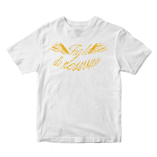 T-Shirt Figli di nessuno (bianca/oro) - Fabrizio Moro