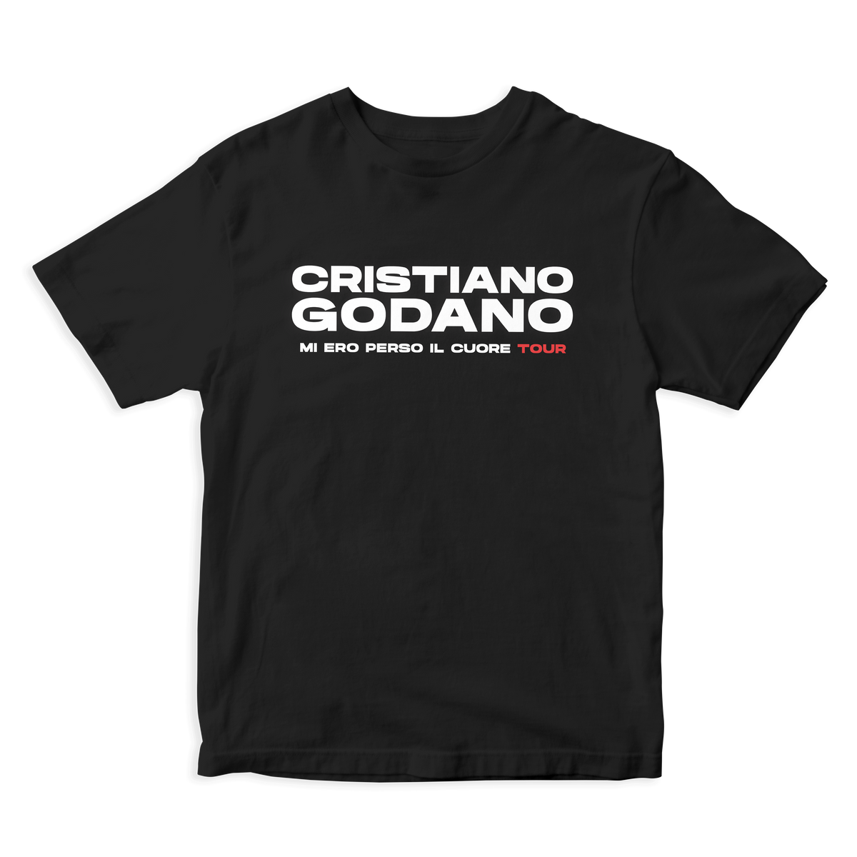 T-SHIRT TOUR 2021 (scritta) - Cristiano Godano