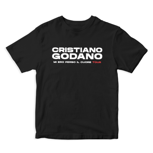T-SHIRT TOUR 2021 (scritta) - Cristiano Godano