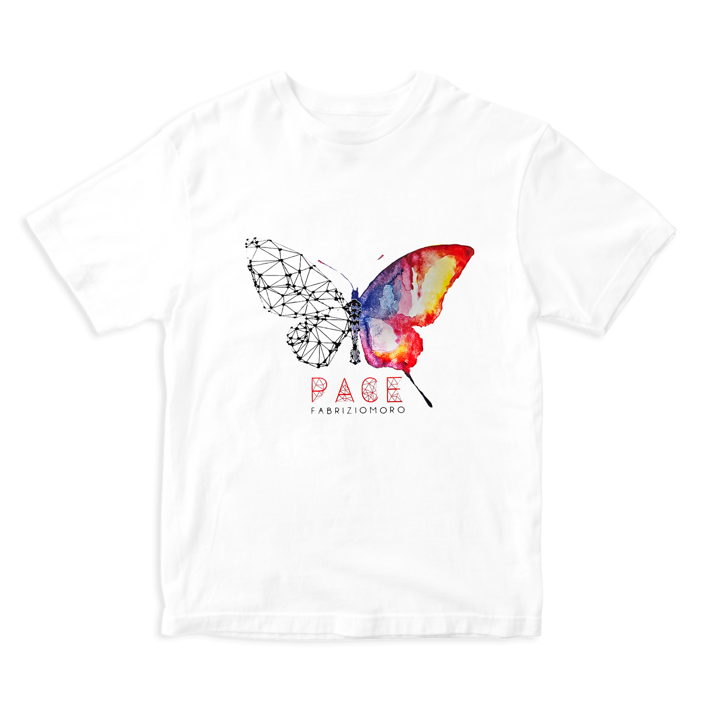 T-Shirt Pace (bianca) - Fabrizio Moro