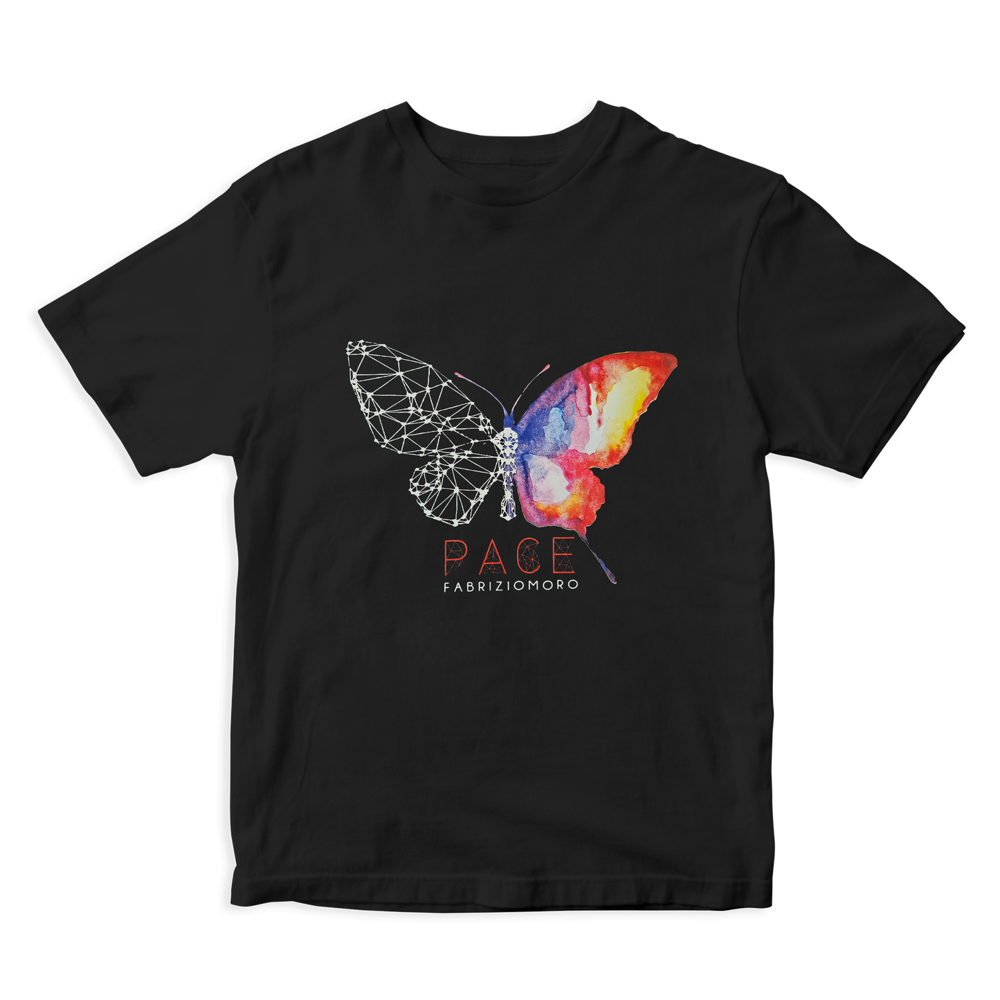 T-Shirt Pace (nera) - Fabrizio Moro
