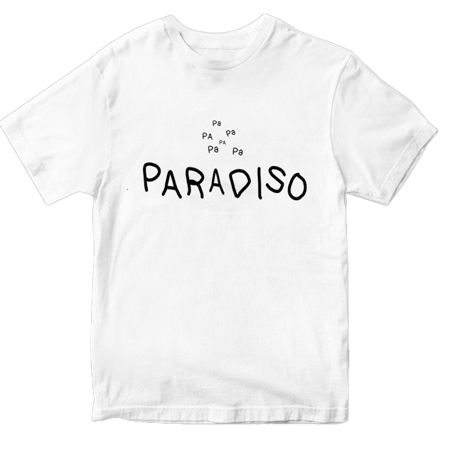 T-Shirt PA PA PARADISO (bianca)