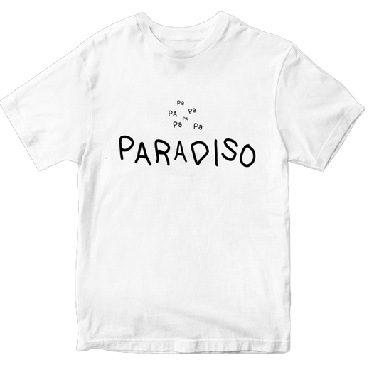 T-Shirt PA PA PARADISO (bianca)